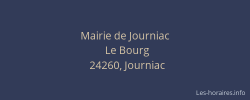 Mairie de Journiac