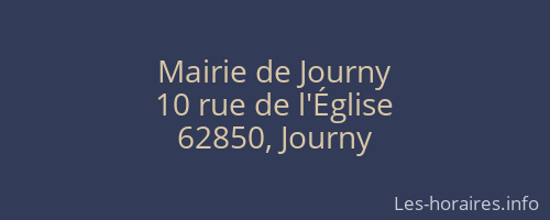 Mairie de Journy
