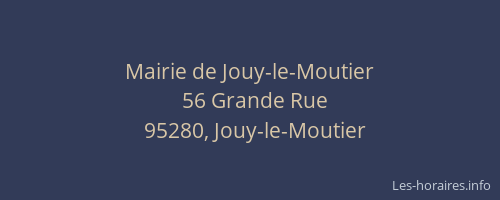 Mairie de Jouy-le-Moutier