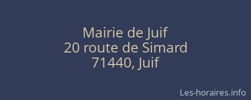 Mairie de Juif
