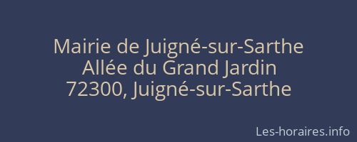Mairie de Juigné-sur-Sarthe