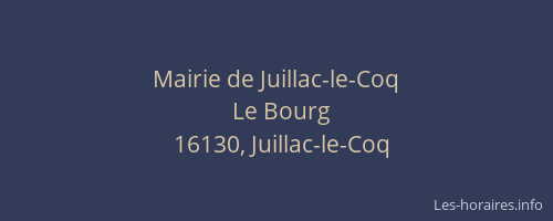 Mairie de Juillac-le-Coq