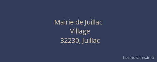 Mairie de Juillac