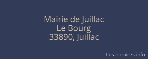 Mairie de Juillac
