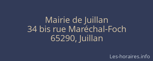 Mairie de Juillan