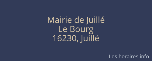 Mairie de Juillé