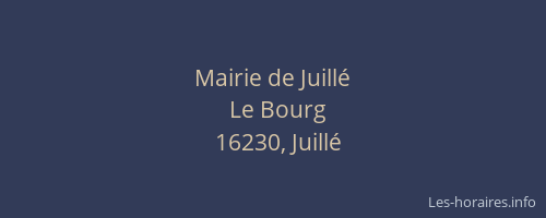 Mairie de Juill&eacute;
