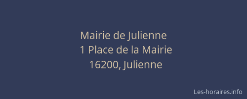 Mairie de Julienne