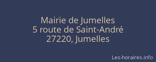 Mairie de Jumelles