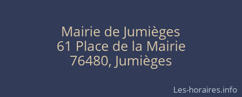 Mairie de Jumièges
