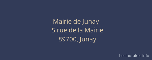 Mairie de Junay
