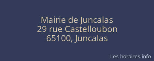 Mairie de Juncalas