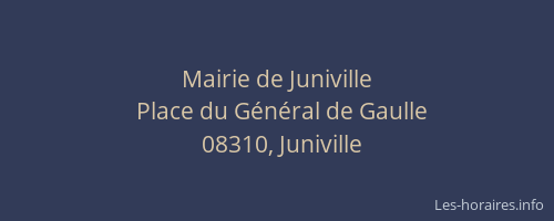 Mairie de Juniville