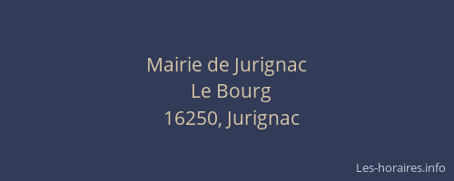 Mairie de Jurignac