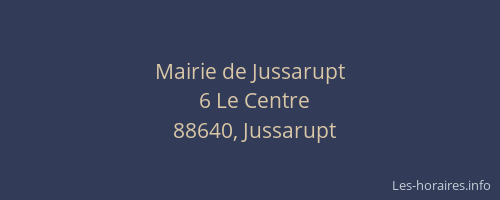 Mairie de Jussarupt