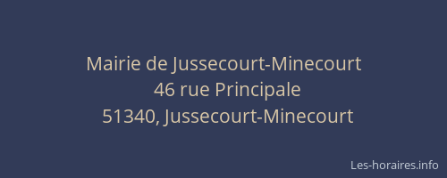 Mairie de Jussecourt-Minecourt