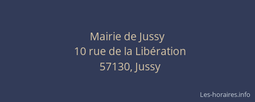Mairie de Jussy