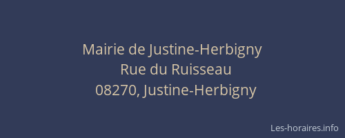 Mairie de Justine-Herbigny
