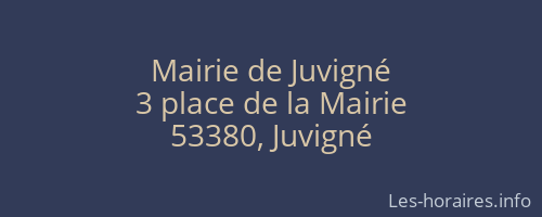 Mairie de Juvigné