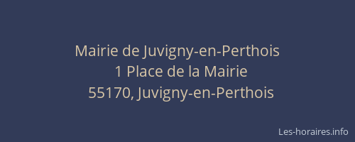 Mairie de Juvigny-en-Perthois