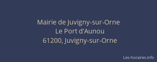 Mairie de Juvigny-sur-Orne