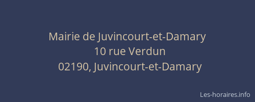 Mairie de Juvincourt-et-Damary