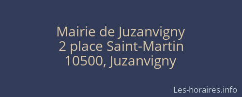 Mairie de Juzanvigny