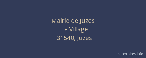 Mairie de Juzes