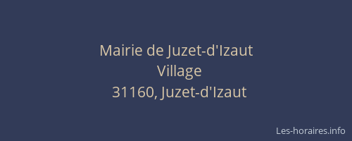 Mairie de Juzet-d'Izaut