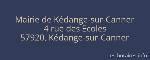 Mairie de Kédange-sur-Canner
