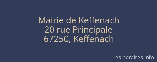 Mairie de Keffenach