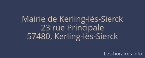 Mairie de Kerling-lès-Sierck