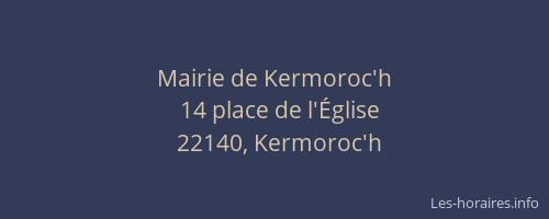 Mairie de Kermoroc'h