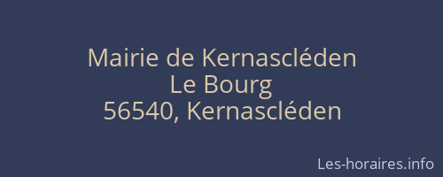Mairie de Kernascléden