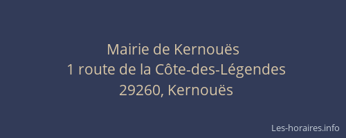 Mairie de Kernou&euml;s