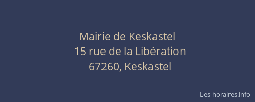 Mairie de Keskastel