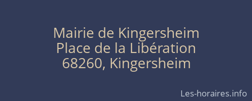 Mairie de Kingersheim