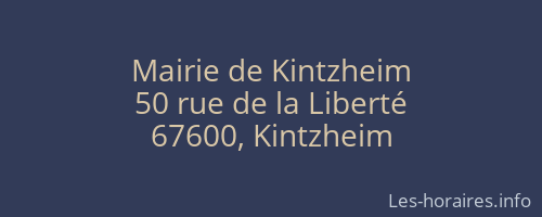 Mairie de Kintzheim