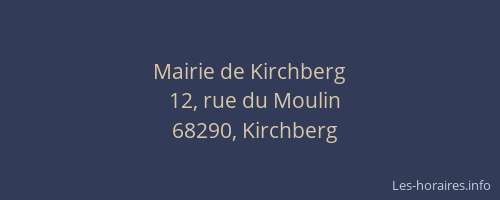 Mairie de Kirchberg