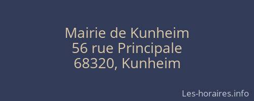 Mairie de Kunheim