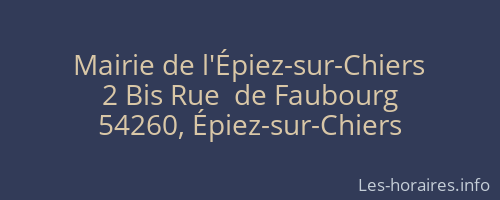 Mairie de l'Épiez-sur-Chiers