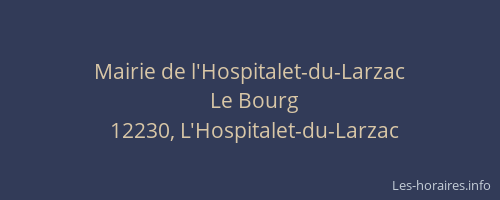 Mairie de l'Hospitalet-du-Larzac