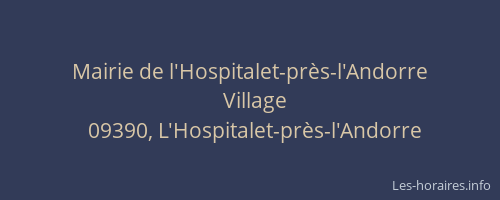 Mairie de l'Hospitalet-près-l'Andorre