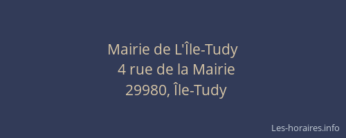 Mairie de L'Île-Tudy