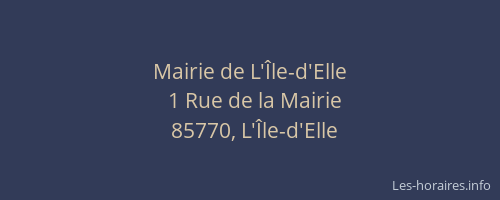 Mairie de L'Île-d'Elle