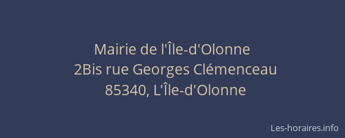Mairie de l'Île-d'Olonne