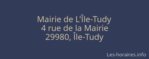 Mairie de L'Île-Tudy