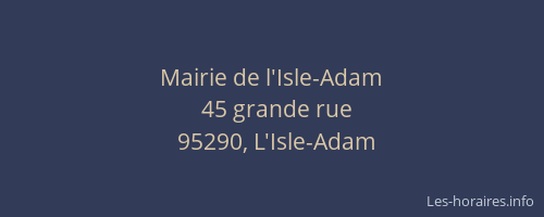 Mairie de l'Isle-Adam