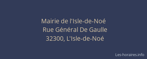Mairie de l'Isle-de-No&eacute;