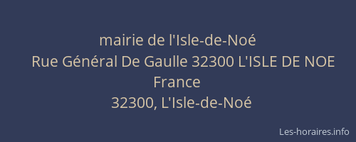 mairie de l'Isle-de-No&eacute;